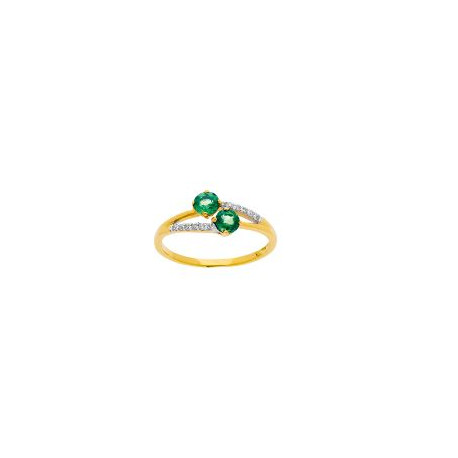 BAGUE EMERAUDE 3.5MM DTS 0,06CT BAGUE EMERAUDE 3.5MM DTS 0,06CT