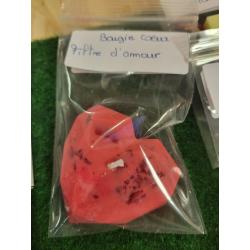 Bougie cœur  senteur filtre d'amour