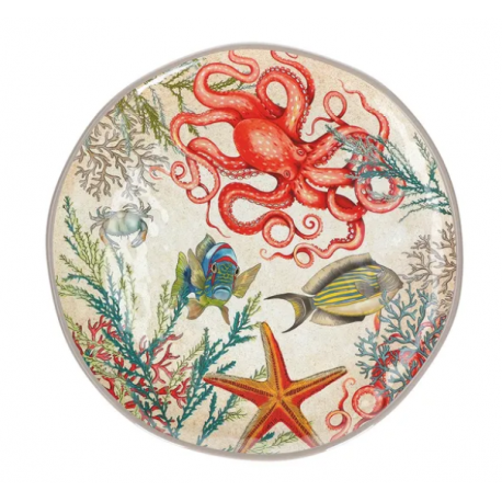 PLAT ROND EN MÉLAMINE SEALIFE 42CM PLAT ROND EN MÉLAMINE SEALIFE 42CM
