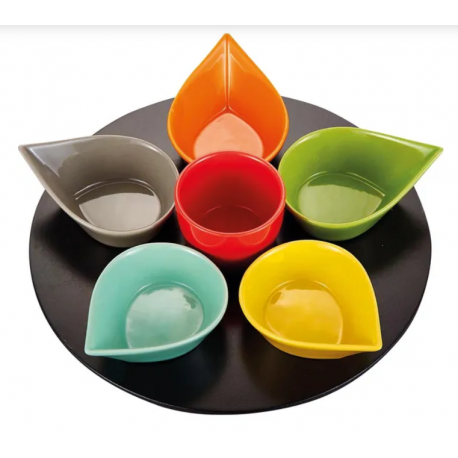 PLATEAU APÉRITIF TOURNANT MULTICOLORE