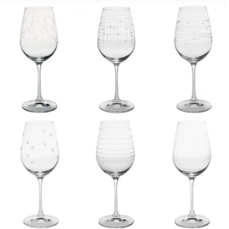 6 VERRES A PIED GRAPHIK 35 CL 6 VERRES A PIED GRAPHIK 35 CL
