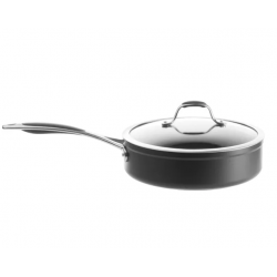 SAUTEUSE ALUMINIUM FORGÉ + COUVERCLE 24CM