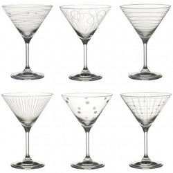 6 verres cocktail GRAPHIK