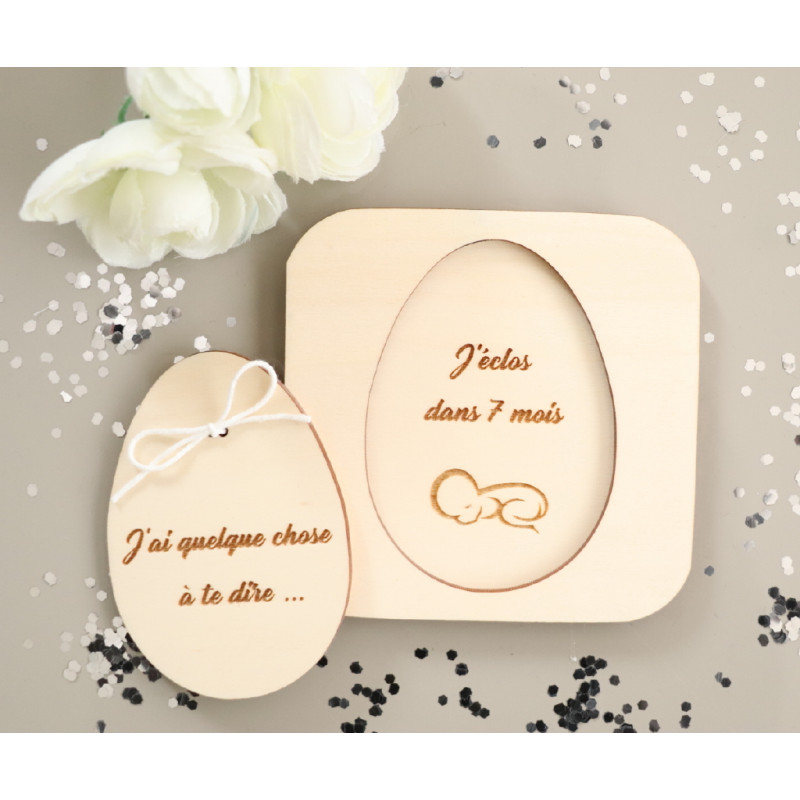 Coffret Surprise En Bois Oeuf Pour Annonce Personnalisee Grossesse Bebe Coffret Surprise En Bois Oeuf Pour Annonce Personnalisee Grossesse Bebe