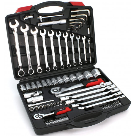 Coffret de clés à douille KREATOR 1/2" et 1/4" Coffret de clés à douille KREATOR 1/2" et 1/4"